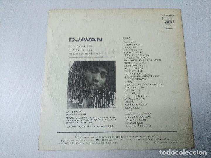 Discos de vinilo: DJAVAN/SINA/SINGLE PROMOCIONAL. - Foto 3
