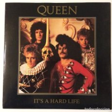 Discos de vinilo: QUEEN ‎– IT'S A HARD LIFE / IS THIS THE WORLD WE CREATED...? , UK 1984 EMI