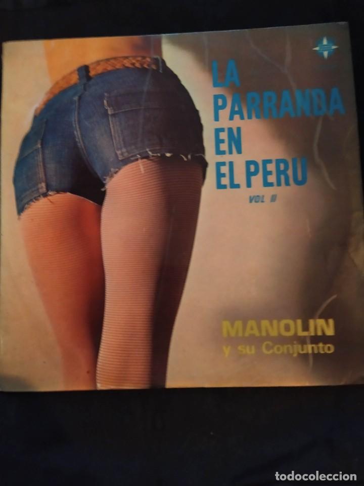 Vinyl records: Manolin Y Su Conjunto &lrm;&ndash; La Parranda En El Peru Vol II LP (VER ESTADO)