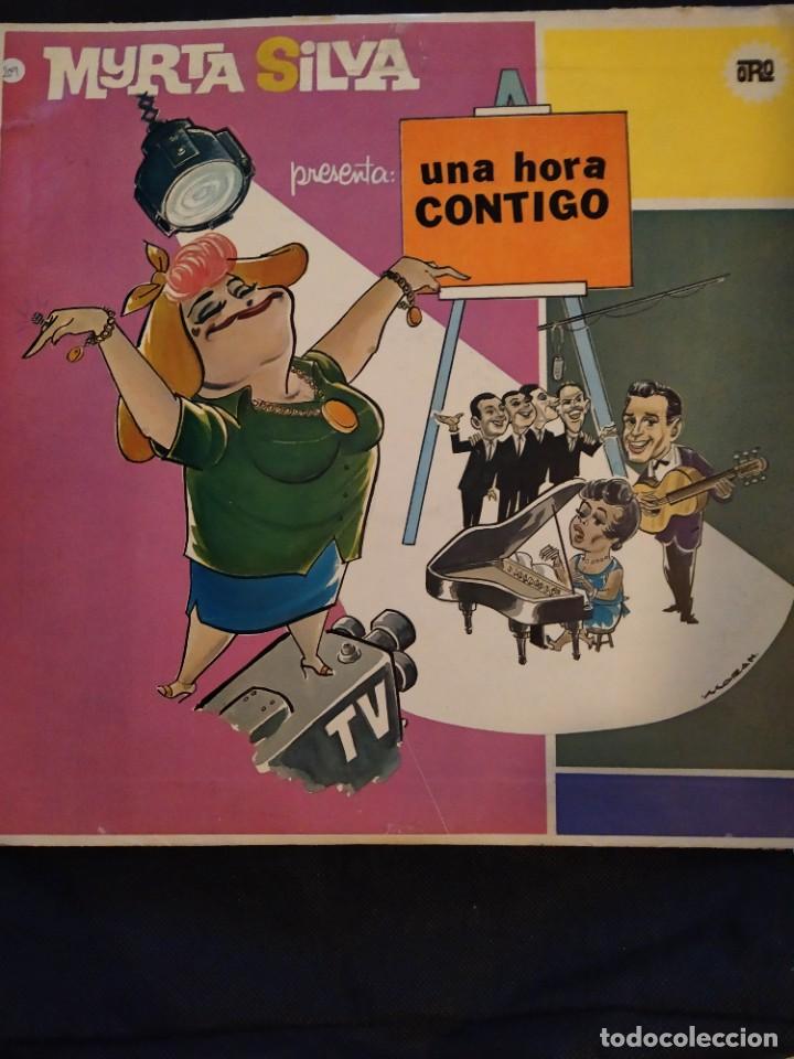 Vinyl records: Myrta Silva &lrm;&ndash; Una Hora Contigo LP PUERTO RICO