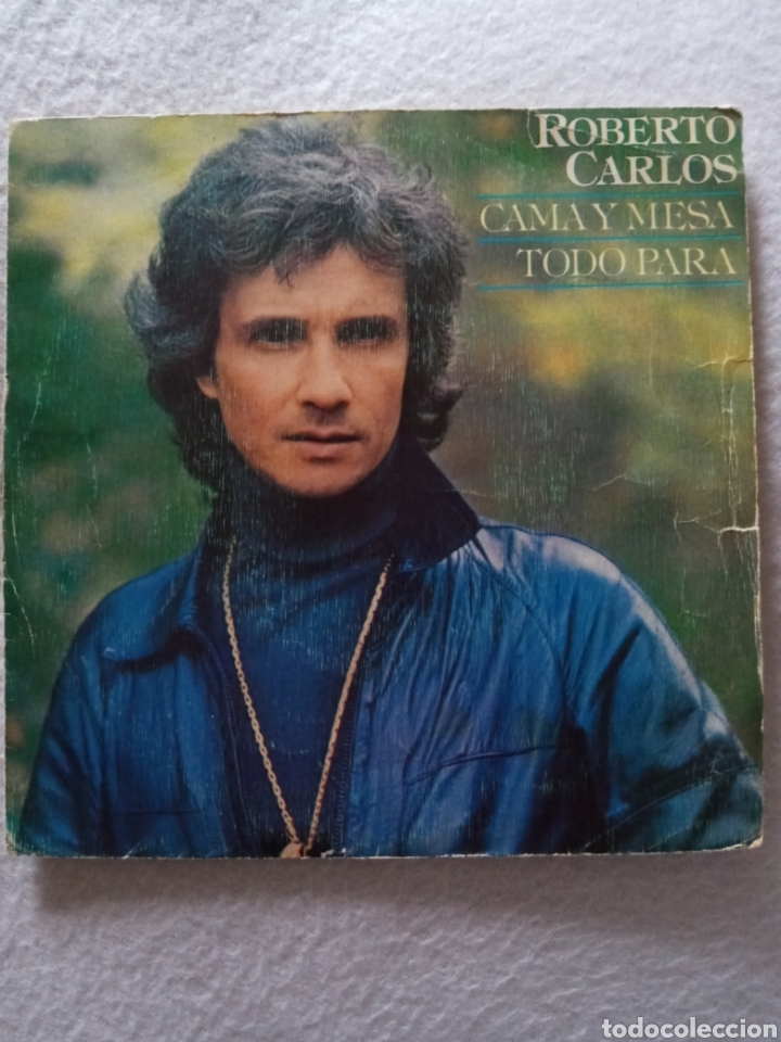 Discos de vinilo: Roberto Carlos-cama y mesa..disco vinilo single - Foto 1