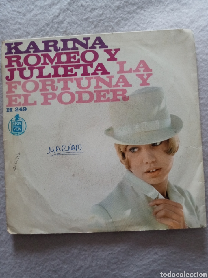 Discos de vinilo: Karina-Romeo y Julieta..disco vinilo single - Foto 2