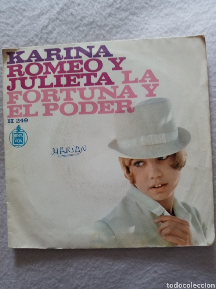 Discos de vinilo: Karina-Romeo y Julieta..disco vinilo single - Foto 1