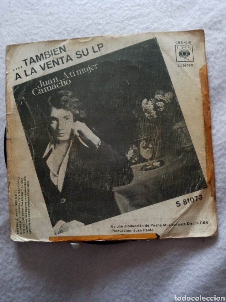 Discos de vinilo: Juan Camacho-jurame..disco vinilo single - Foto 2