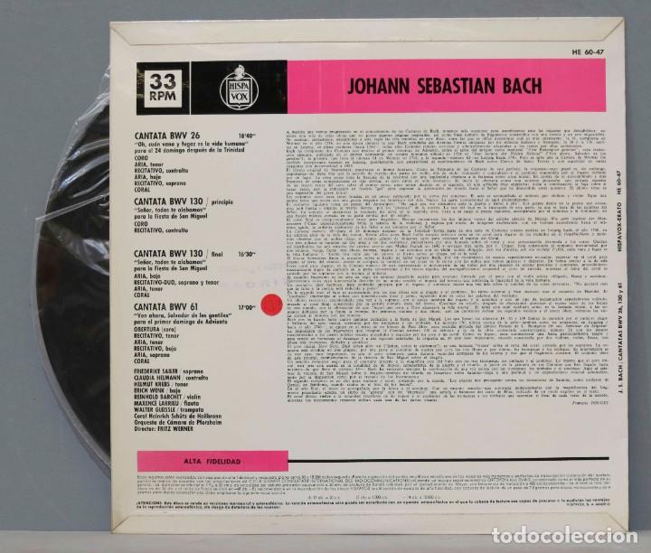 Discos de vinilo: LP. BWV 26 130 61. BACH. WERNER - Foto 2