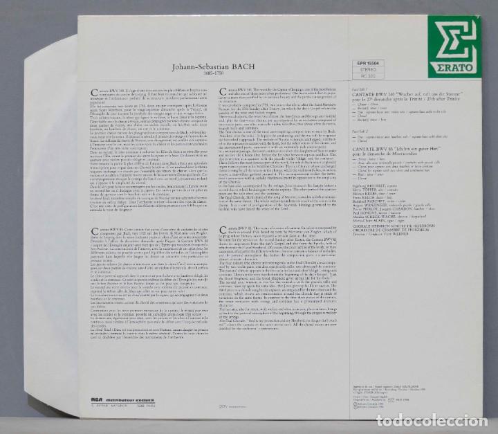 Discos de vinilo: LP. Werner. Cantate BWV 140. Cantate BWV 85. BACH - Foto 2