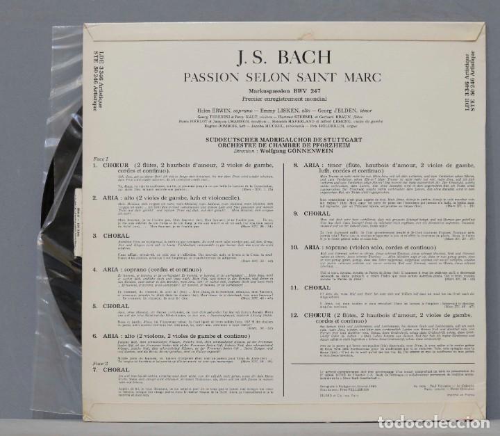 Discos de vinilo: LP. Passion Selon Saint Marc. BACH - Foto 2