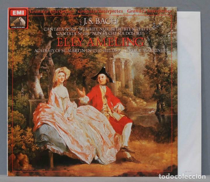Discos de vinilo: LP. BACH. ELLY AMELING. MARRINER - Foto 1