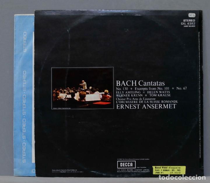 Discos de vinilo: LP. Ernest Ansermet, Bach. Bach Cantatas - Foto 2