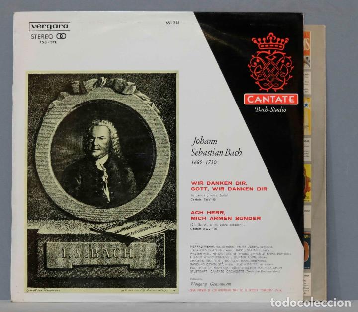 Dischi in vinile: LP. Bach. Wolfgang G&ouml;nnenwein. Kantate BWV 29. Kantate BWV 135