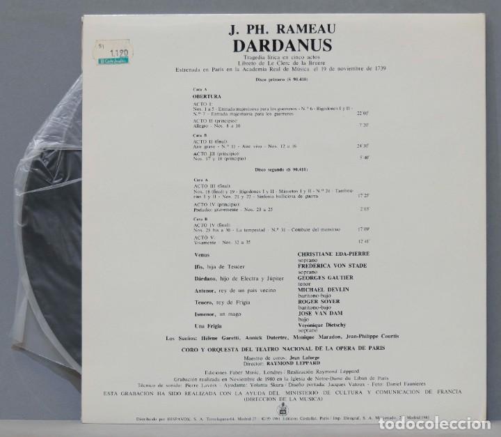 Discos de vinilo: 2 LP. Jean-Philippe Rameau. Dardanus - Foto 2
