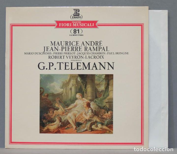 Discos de vinilo: LP. Concertos Et Sonates. TELEMANN. ANDRE - Foto 1