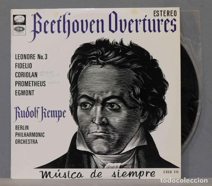 Discos de vinilo: LP. BEETHOVEN OUVERTURES. KEMPE - Foto 1