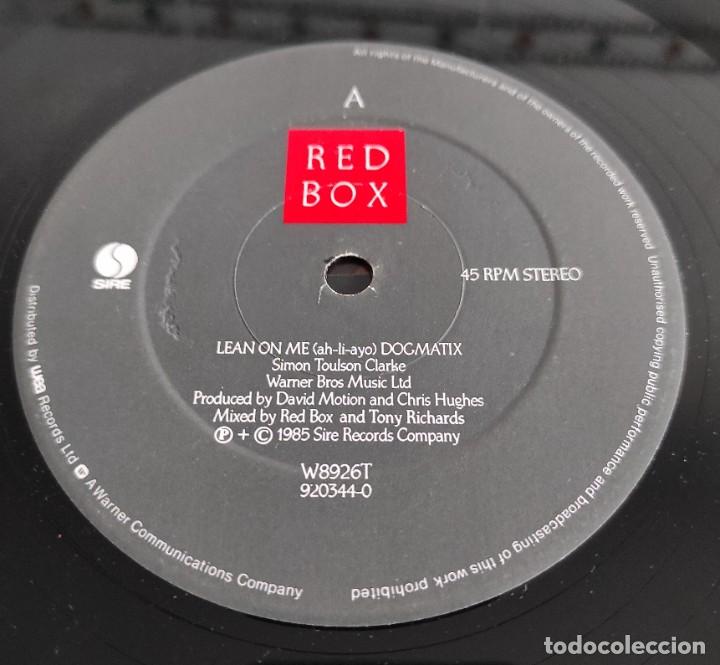 Discos de vinilo: Red Box - Lean On Me (Edici&oacute;n UK) - Foto 3