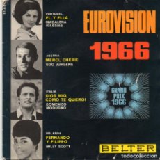Discos de vinilo: EUROVISION 1966 - BELTER - MADALENA IGLESIAS + 3.EP.S. Lote 308937398
