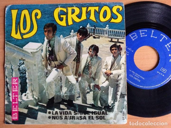 Discos de vinilo: LOS GRITOS LA VIDA SIGUE IGUAL - Foto 1