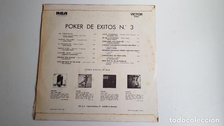Discos de vinilo: LP - POKER DE EXITOS N&ordm; 3 - VARIOS (VINILO) - Foto 2