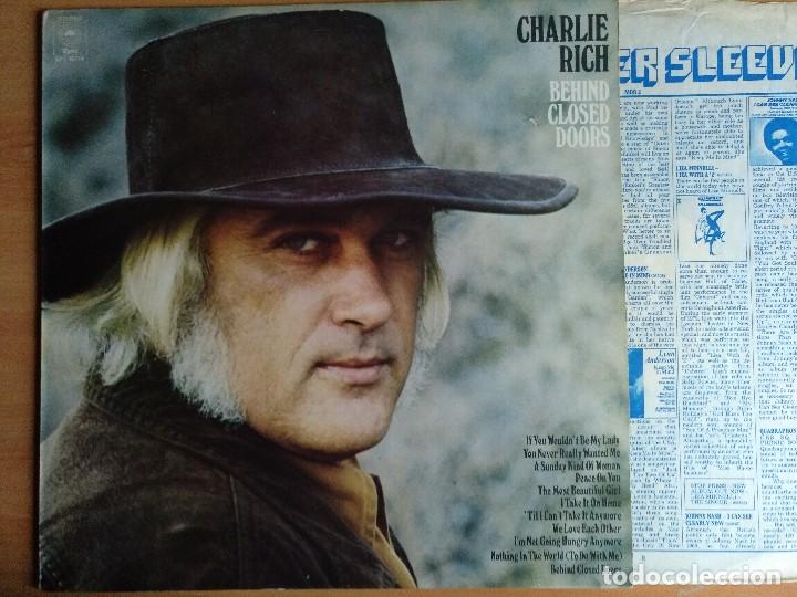 Discos de vinilo: CHARLIE RICH BEHIND CLOSED DOORS LP UK - Foto 1