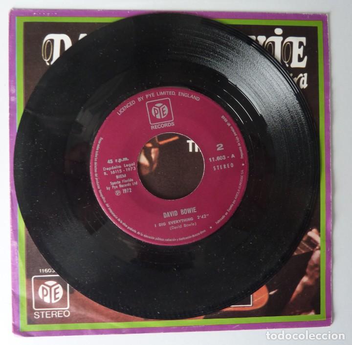 Discos de vinilo: DAVID BOWIE AND THE LOWER THIRD // CANT HELP THINKING ABOUT ME+1 // 1972 // SINGLE - Foto 3