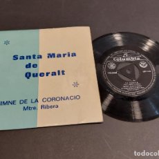 Discos de vinilo: ORFEÓ BARCELONÉS / HIMNE DE LA CORONACIÓ / STA. MARIA DE QUERALT / MBC. ***/***. Lote 309088103
