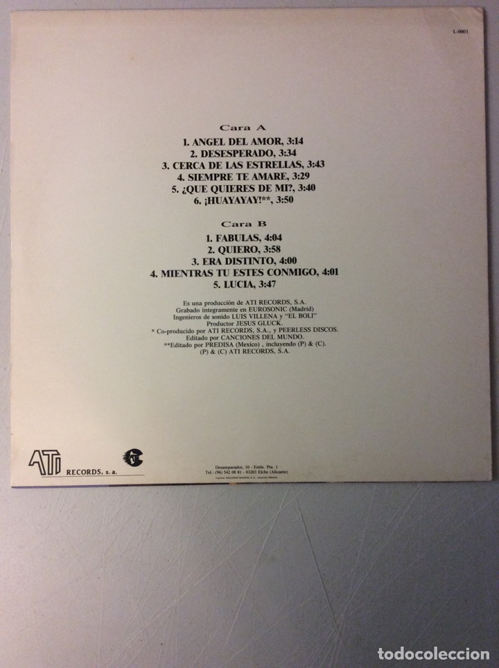 Discos de vinilo: Pedro Pomares. Angel del amor. - Foto 2