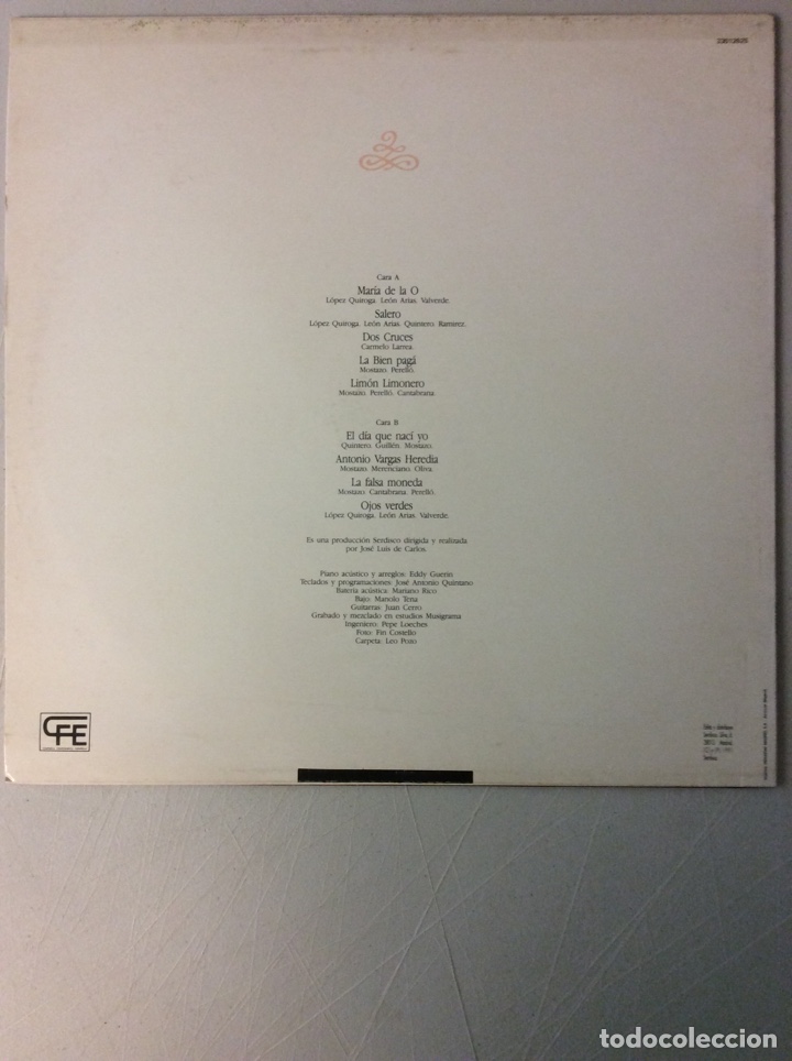 Discos de vinilo: Isabel de Coria. El d&iacute;a que nac&iacute; yo. - Foto 2