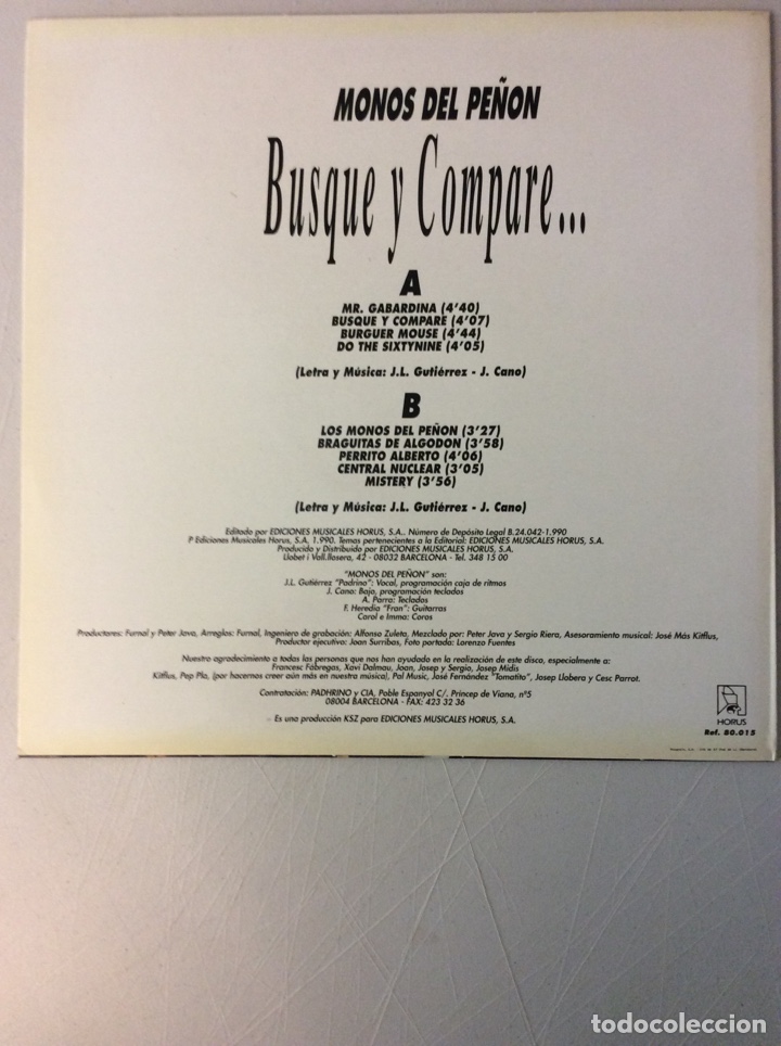 Discos de vinilo: Monos del Pe&ntilde;&oacute;n. Busque y compare... - Foto 2
