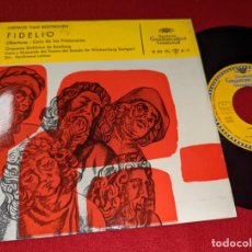 Discos de vinilo: BAMBERG & STUTTGART DIR;LEITNER BEETHOVEN FIDELIO OBERTURA+CORO PRISIONEROS EP 7 1959 DEUTSCHE SPA
