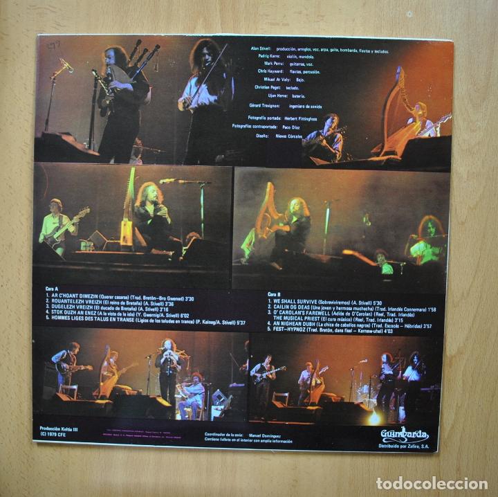 Discos de vinilo: ALAN STIVELL - TRO AR BED EN DIRECTO - LP - Foto 2