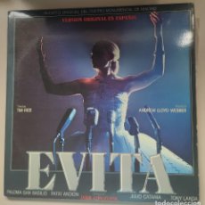 Discos de vinilo: EVITA - EN ESPAÑOL, REPARTO MADRILEÑO 1980 DOBLE LP, LIBRETO, EPC88524 NM/EX A ESTRENAR. Lote 309169823
