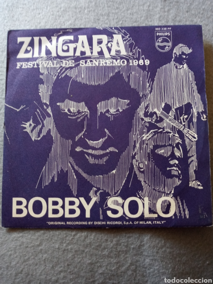 Discos de vinilo: Bobby Solo-zingara..disco vinilo single - Foto 1