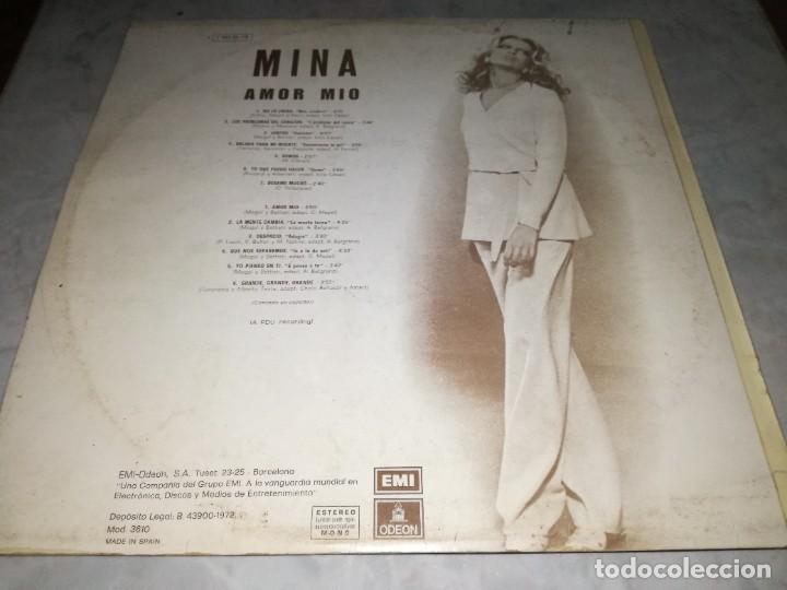 Discos de vinilo: MINA-AMOR MIA-ORIGINAL ALI 1972 - Foto 2