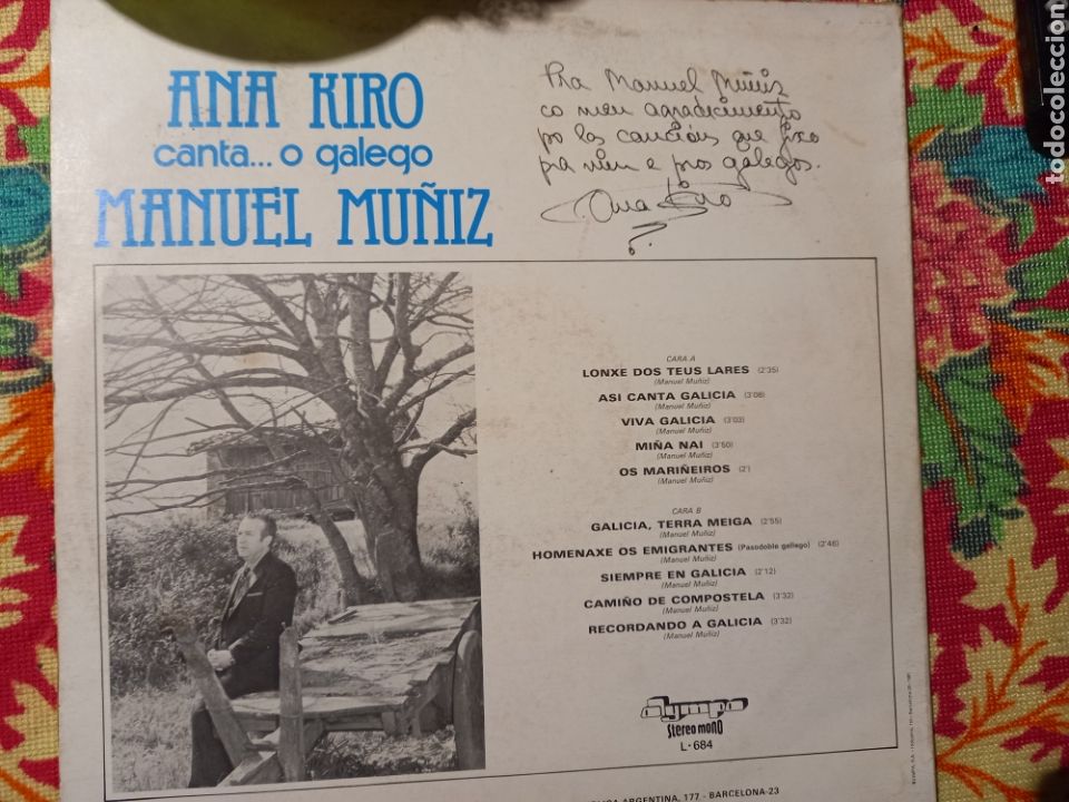 Discos de vinilo: Ana Kiro dedicado al autor - Foto 3
