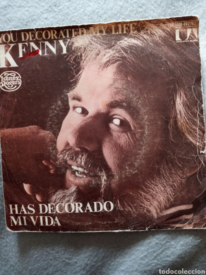 Discos de vinilo: Kenny Rogers-has decorado mi vida..disco vinilo single - Foto 1