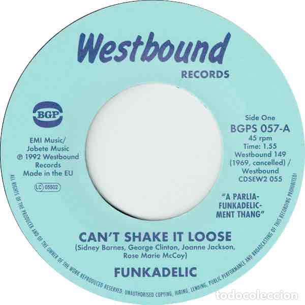 Discos de vinilo: FUNKADELIC Cant Shake It Loose (7&rdquo;) - Foto 1