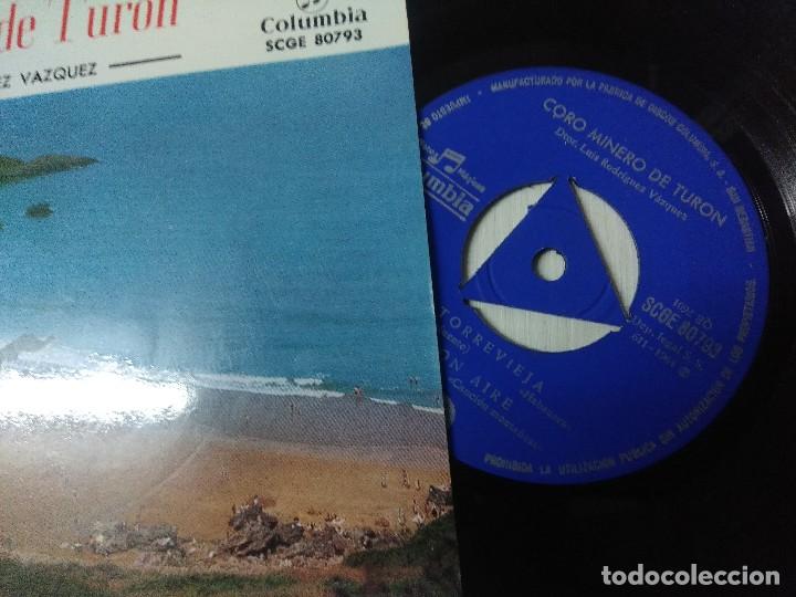 Discos de vinilo: CORO MINERO DE TURON/SINGLE ASTURIAS. - Foto 2
