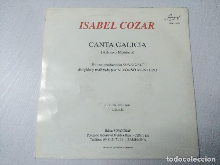 Discos de vinilo: ISABEL COZAR/CANTA GALICIA/SINGLE. - Foto 3