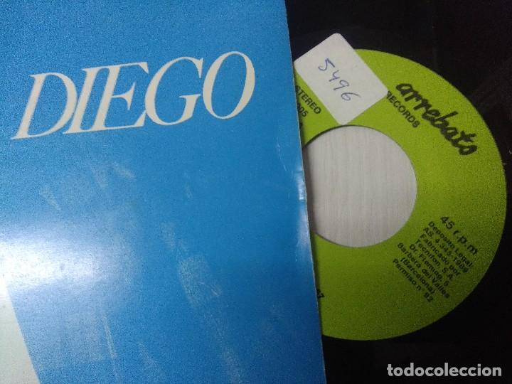Discos de vinilo: DIEGO/EL FINAL DE LA NOCHE/SINGLE. - Foto 2