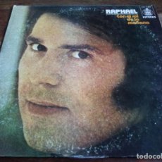 Discos de vinilo: RAPHAEL - CON EL SOL DE LA MAÑANA - LP ORIGINAL HISPAVOX GUATEMALA 1975. Lote 309414487