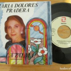 Discos de vinilo: MARIA DOLORES PRADERA - LA PALMA / CABALLO ALAZÁN LUCERO. PROMOCIONAL 1987