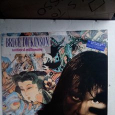 Discos de vinilo: BRUCE DICKINSON ‎– TATTOOED MILLIONAIRE LP 1990. Lote 309445928