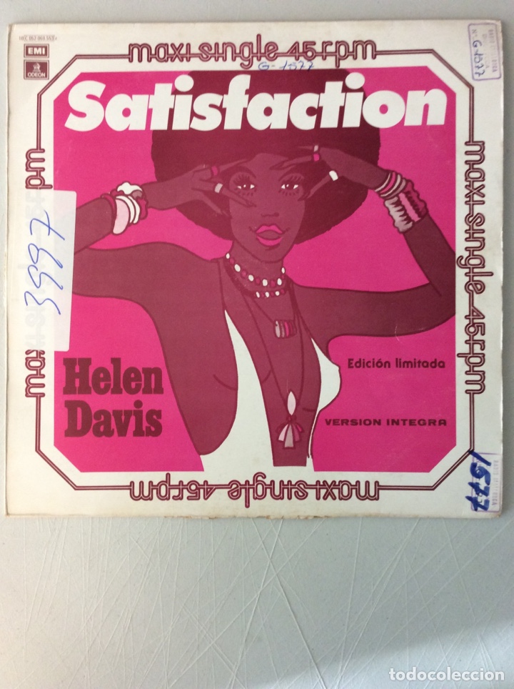 Discos de vinilo: Helen Davis. Satisfaction. Versi&oacute;n &iacute;ntegra. Edici&oacute;n limitada. - Foto 1