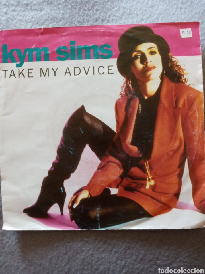 Discos de vinilo: Kym Sims-take my advice..disco vinilo single - Foto 1