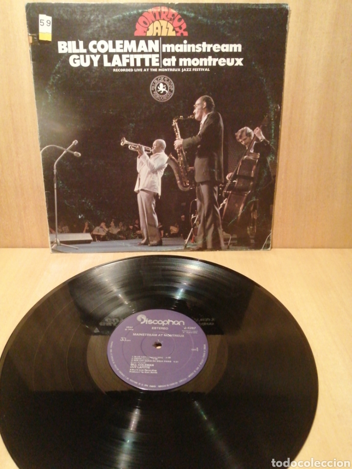 Discos de vinilo: Bill Coleman. Guy Lafitte. Mainstream at Montreux. - Foto 1