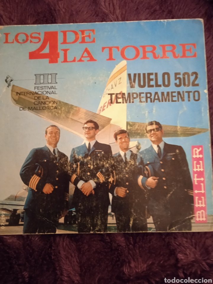 Discos de vinilo: Los de la Torre. Single vuelo 502 - Foto 2