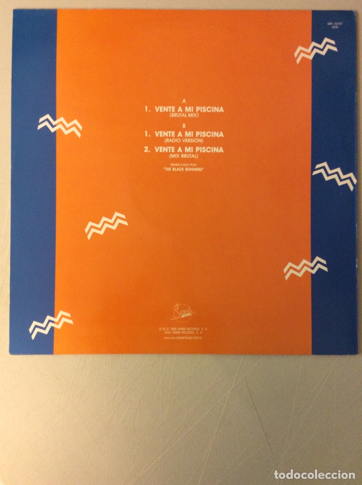 Discos de vinilo: Orfe&oacute;n brutal. Vente a mi piscina. 12&rdquo;. - Foto 2