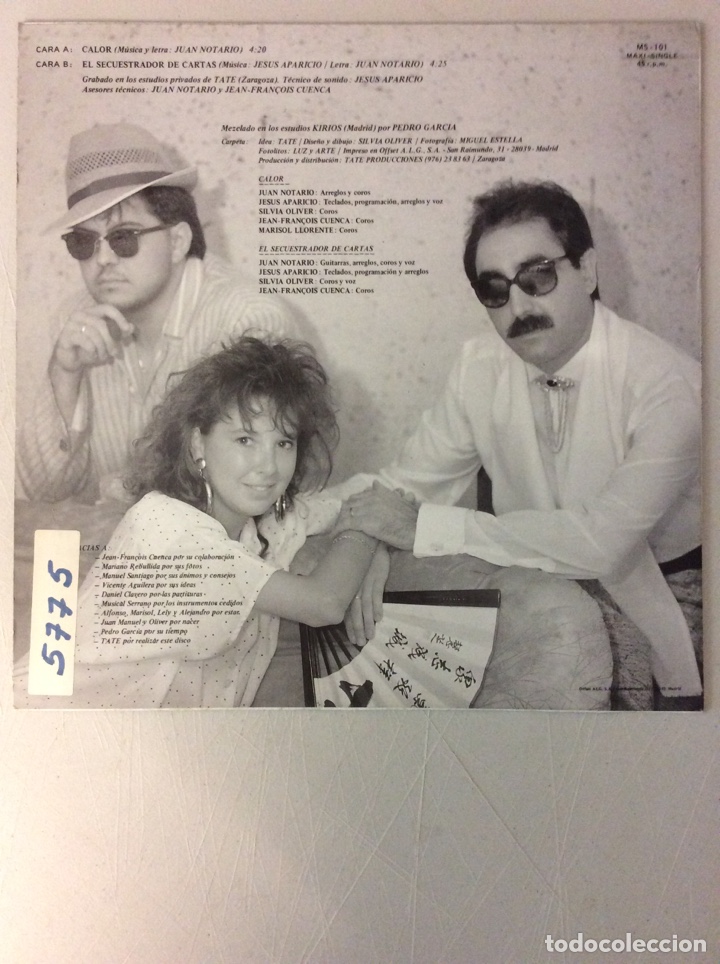 Discos de vinilo: Tate. Calor. - Foto 2