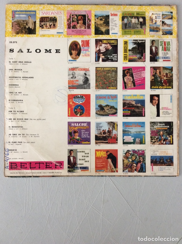 Discos de vinilo: Salom&eacute;. El cant dels ocells.. - Foto 2