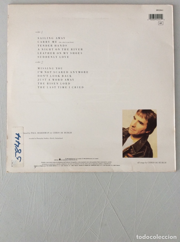 Discos de vinilo: Chris de Burgh. Flying colours. - Foto 2