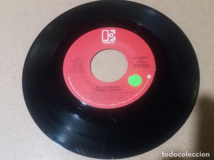 Discos de vinilo: BILL CHAMPLIN / TONIGHT TONIGHT / SINGLE 7 PULGADAS - Foto 1